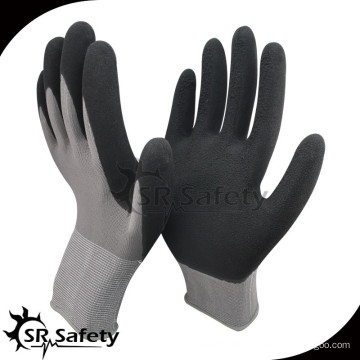 SRSAFETY 13g Nylon Shell beschichtet Schaum Latex super weichen Hand Handschuh